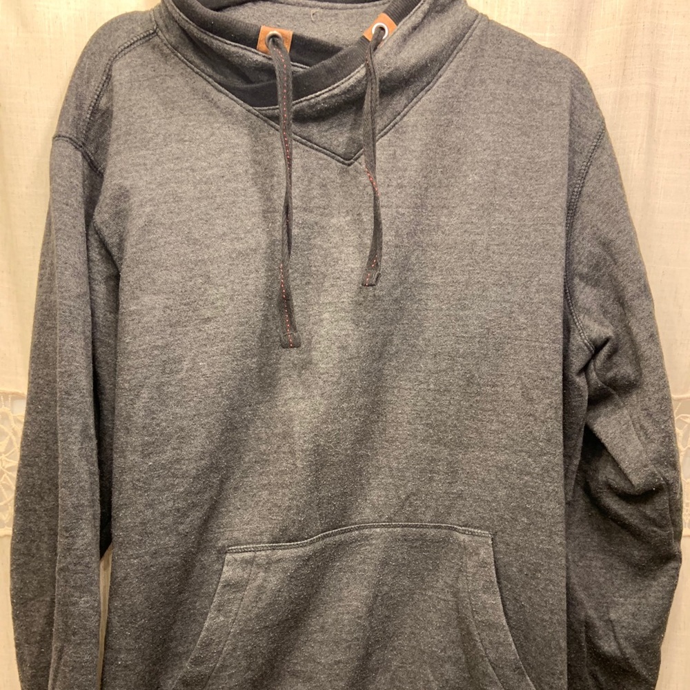 men’s cowl neck hoodie